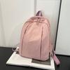 Schoolbag Large Capacity Commuter Simple Schoolbag 1011 New Versatile Casual Fashion Backpack Niche Design Solid Color Backpack