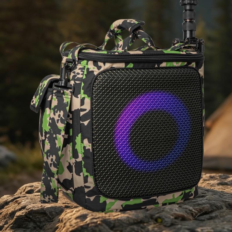 Estuche de Transporte Protector Para Altavoz Encore 2 Bolsa con Asa Cómoda y Múltiples Bolsillos de Almacenamiento para Accesorios