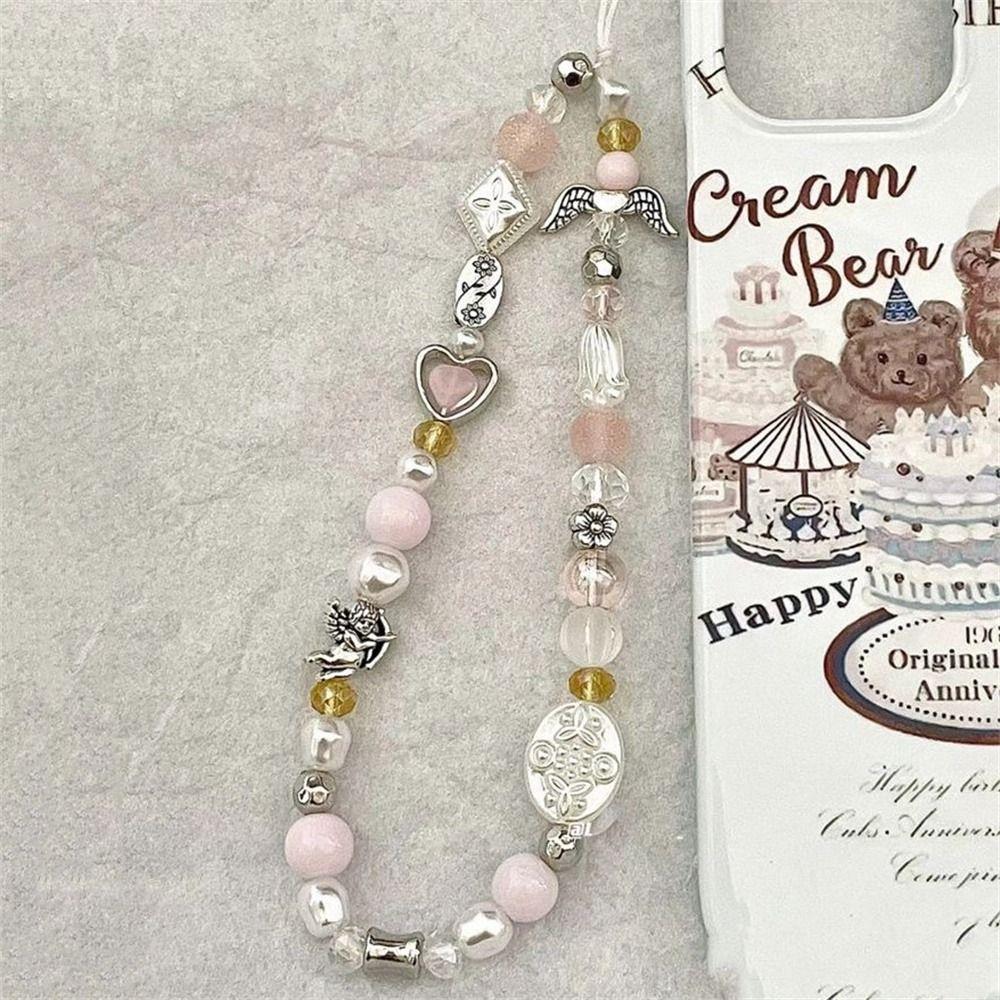 Hanging Cord Beaded Phone Chain Phone Charms Mobile Lanyard Phone Strap  Jewelry Gift