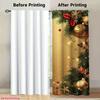2 Pcs Christmas costume print curtains  suitable for bedroom  living room kitchen decoration  home decoration  window decoration