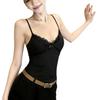 Lace v-neck suspender with chest pad vest women's summer inner and outer wear slim fit pure desire sleeveless spice top ins tide
