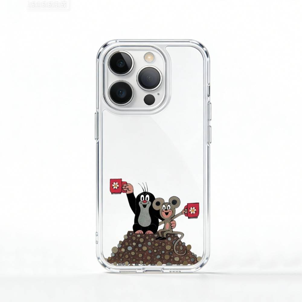 Sweet Cartoon T-The L-Little Mole Phone Case For iPhone 17 16 15 14 13 12 11 Mini Pro Max Plus Transparent Cover