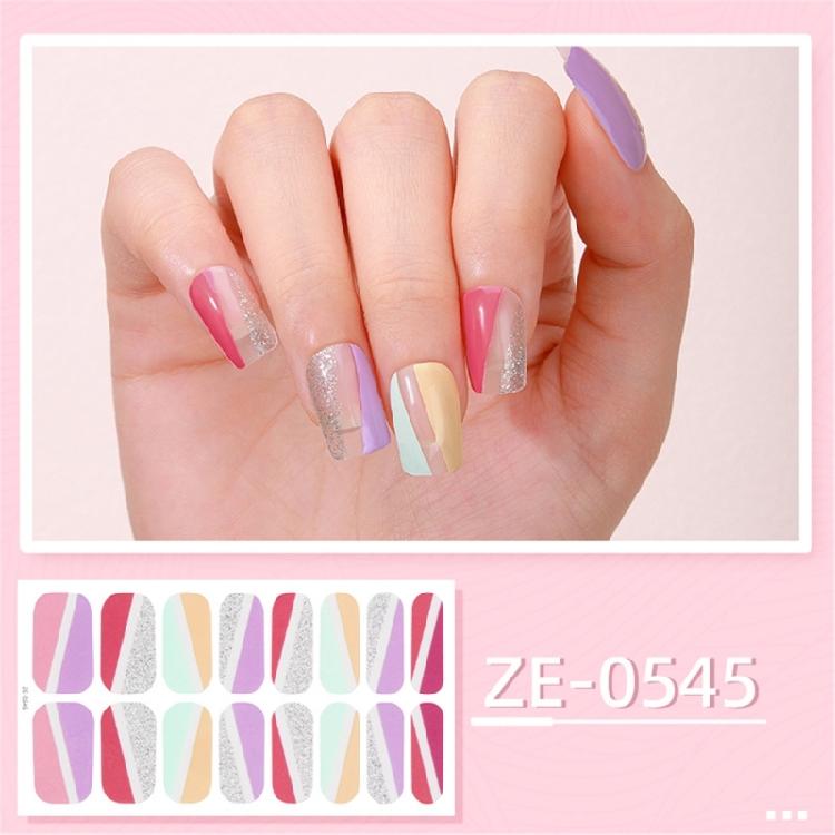 Self-Adhesive Nail Art Sticker DIY Nail Polish Stickers Waterproof Nail Wraps