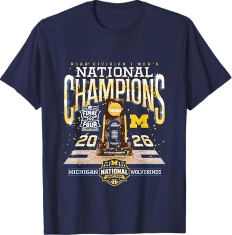 Michigan Men s Basketball National Champions March Madness T-Shirt XS