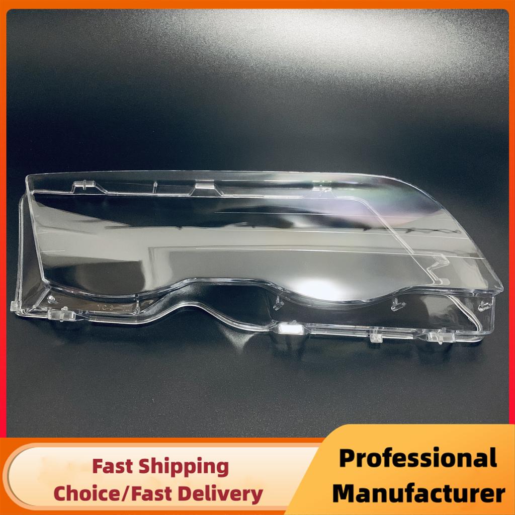Für BMW E46 4-Türer 3er-Serie 1998-2001 1 Paar Scheinwerferlinsenabdeckung Autoscheinwerfer Helle Abdeckungen Klare Lampenschale