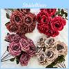 Künstliche Rose Blume Heimdeko Arrangement mit Seidenmaterial für Hochzeitsfotografie und Party-Styling