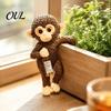 Flower Pot Accessory Planter Hanging Monkey Statue, Resin Plant Hugger, Birthday Present for Mom Cute Miniature Figurine Edge Decoration