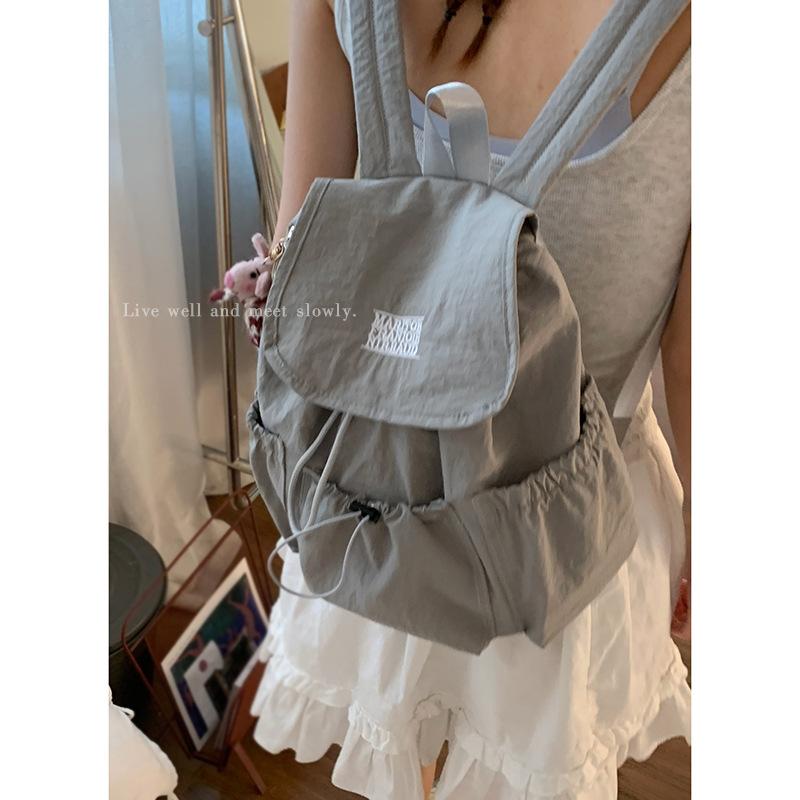 A Fashionable Letter Backpack with A Simple and Large-capacity Travel Bag