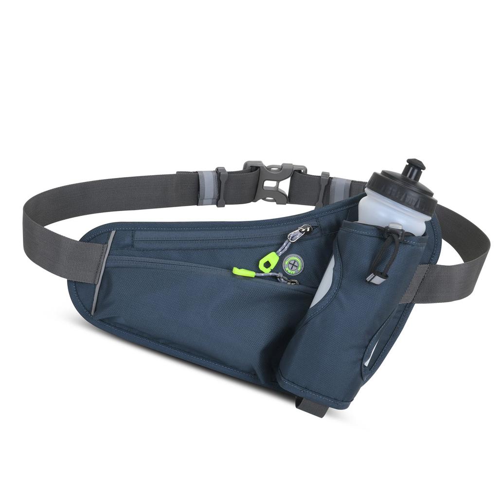 Sports Hydration Belt Bag Running Belt Waist Pack Bum Bag with Water Bottle Holder for Men Women Running Cycle Hiking Walking