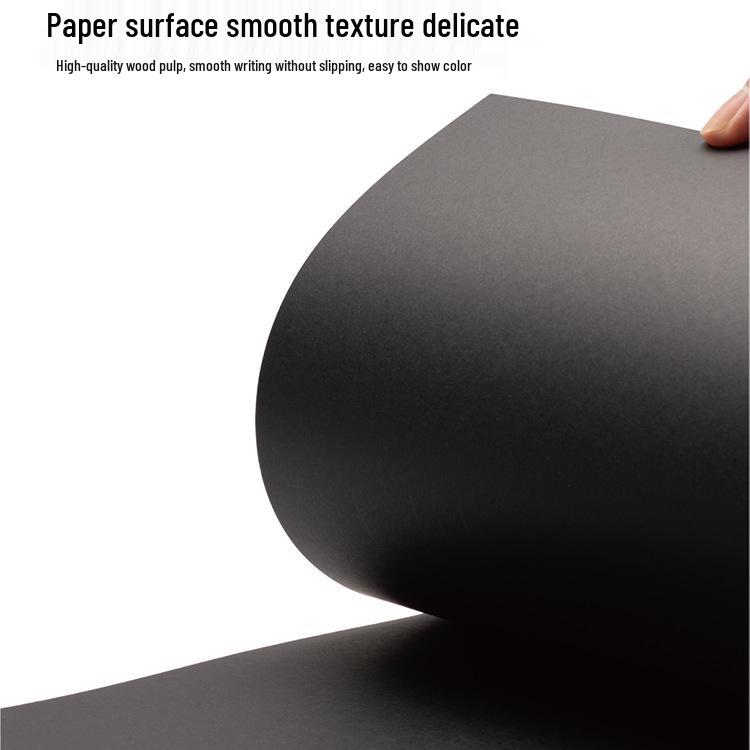 Extra Thick Black/Kraft Cardstock 300g A4/A5 for Markers, Oil Pastels, and Highlighters