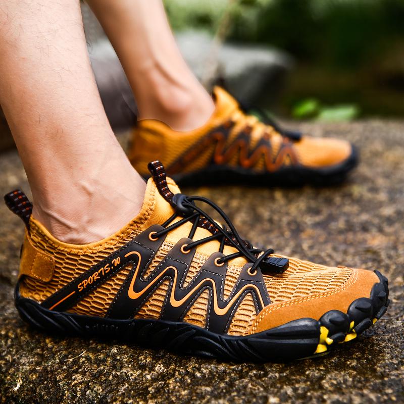 Mens Water Shoes Barefoot Beach Breathable Sneakers Comfortable Soft Fast Drying New Outdoor Anti Slip Upstream Swimming Shoes