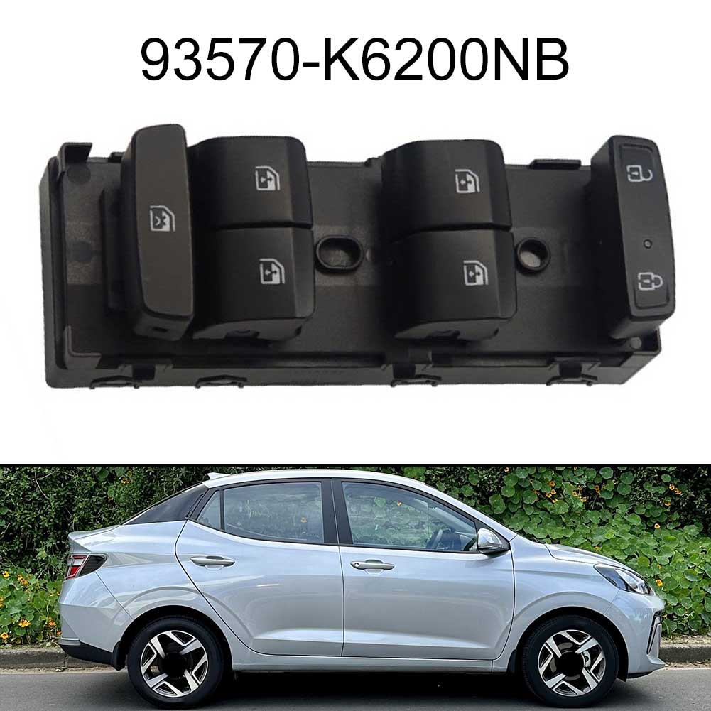 18-Pin Elektrischer Fensterheber-Schalter Knopf für Hyundai I10 2020-2026 93570-K6200NB LHD