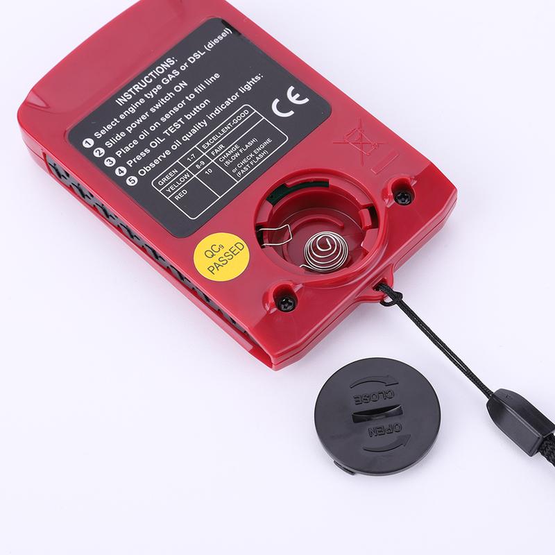 Automobile Car Oil Quality Tester 12V Digital Car Oil Tester LED Digital Gas Diesel Fluid Analyzer Engine Oil Quality Detector