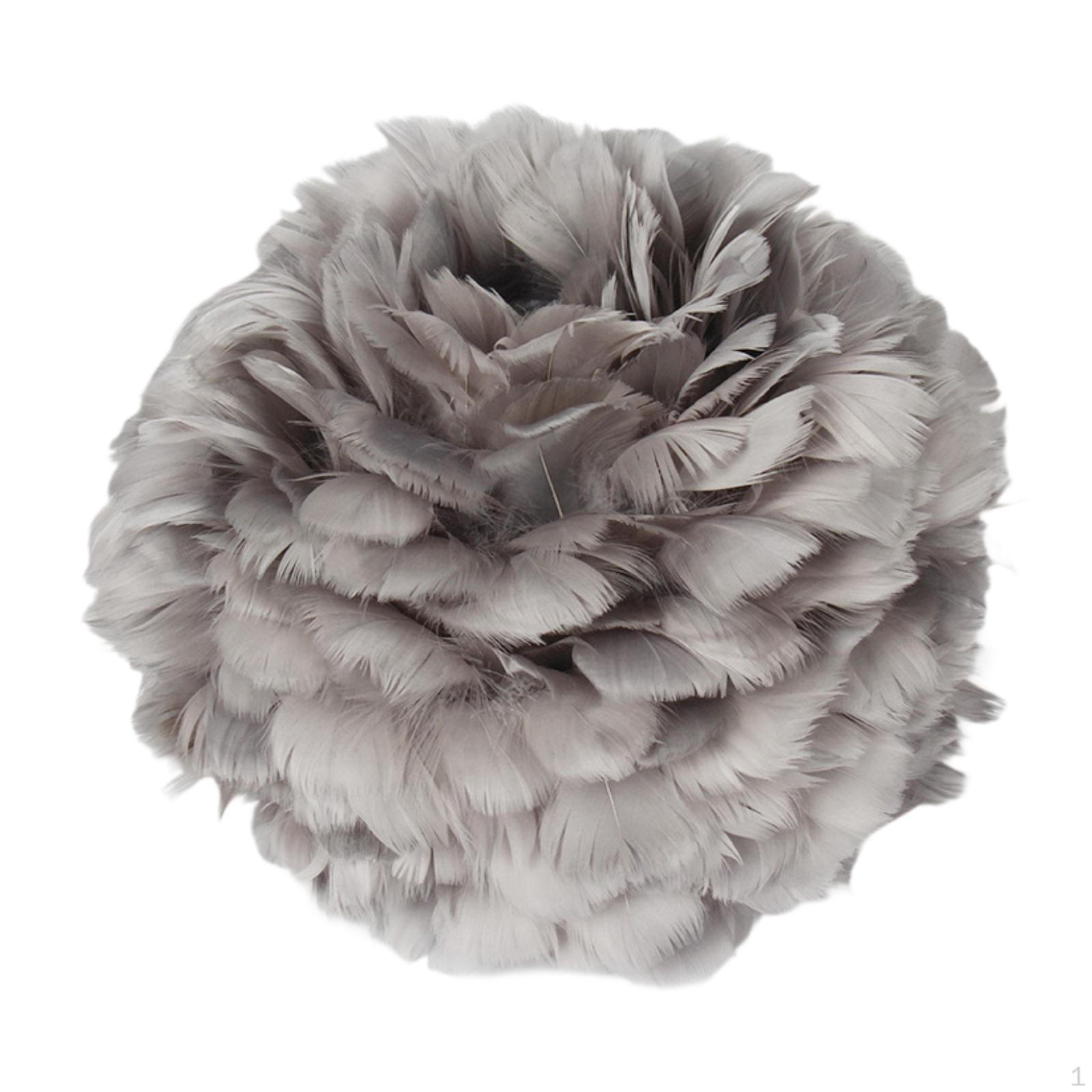 

Абажур из искусственных перьев, прочный и легкий подвесной светильник, уникальный для 28CM gray