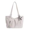 Borsa Tote a Pois Vintage da Donna Stile Coreano Grande Capacità Borsa a Spalla