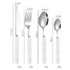4Pcs Light Luxury Pearl Handle Cutlery Set Creativity Stainless Steel Knife Fork Spoon Western Steak Premium Tableware Gifts