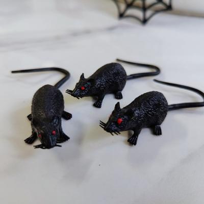 20/10pcs Halloween Scary Props, Realistic Mini Plastic Mice, Simulated Terror Mouse Figurines for Prank Joke, Plastic Figurines