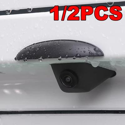 Car Reversing Rear Camera Rain Cover ABS Rain-Proof Car Reverse Camera Rain Shade Cover Waterproof Shield Car Exterior Accessory