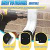 2pcs Adjustable Noise Dampener Soundproof Downspout Silencer Quiet Rain Gutter Silencer  Home