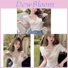 Summer Sweet Lip Girl V Neck Crop Top With 3d Print For Fashion Girls
