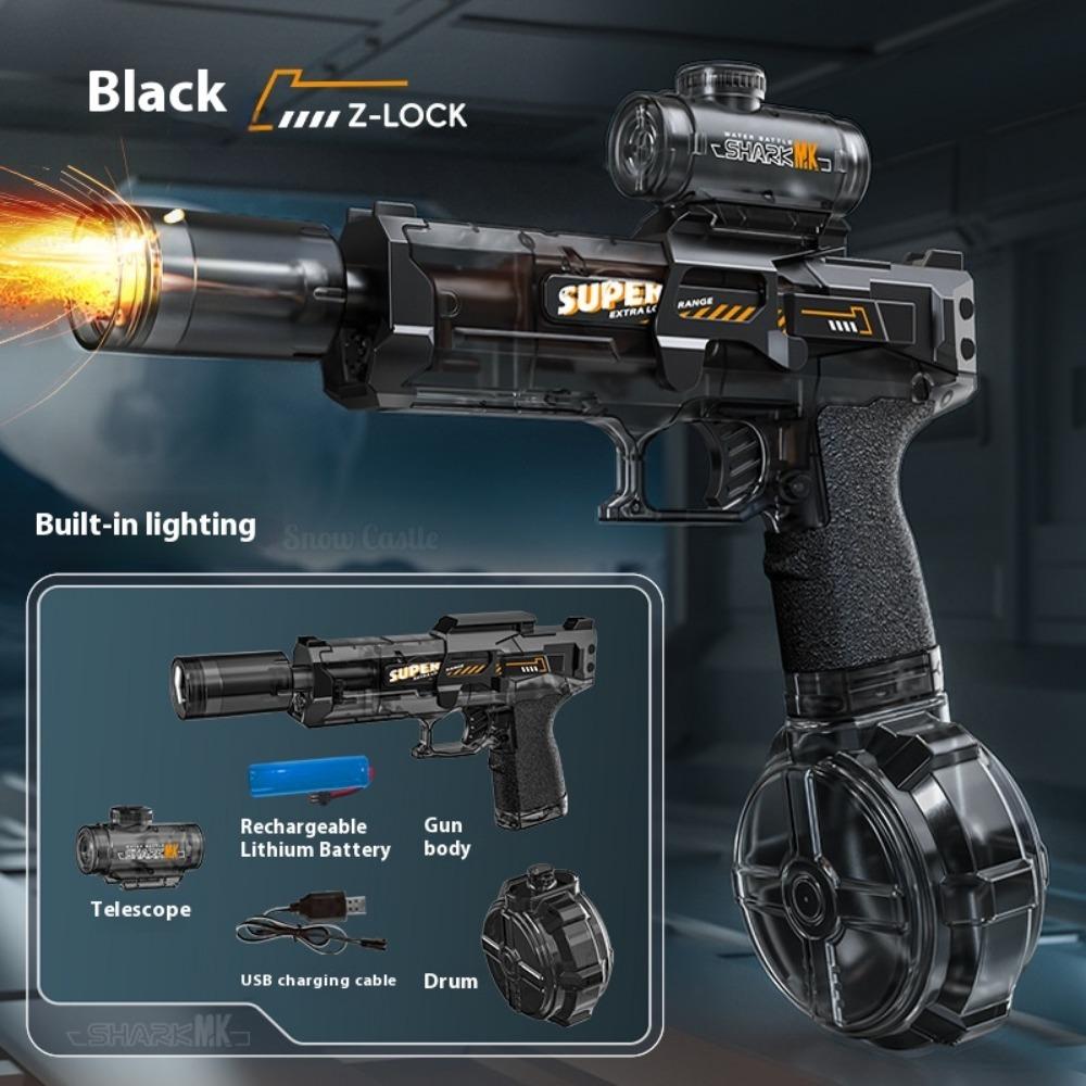 

Взрывной огонь, маленькая ледяная мышь, электрический водяной пистолет, высокоскоростная непрерывная стрельба с затворной группой, импульсный возврат воды, детские игрушки-водяные пистолеты