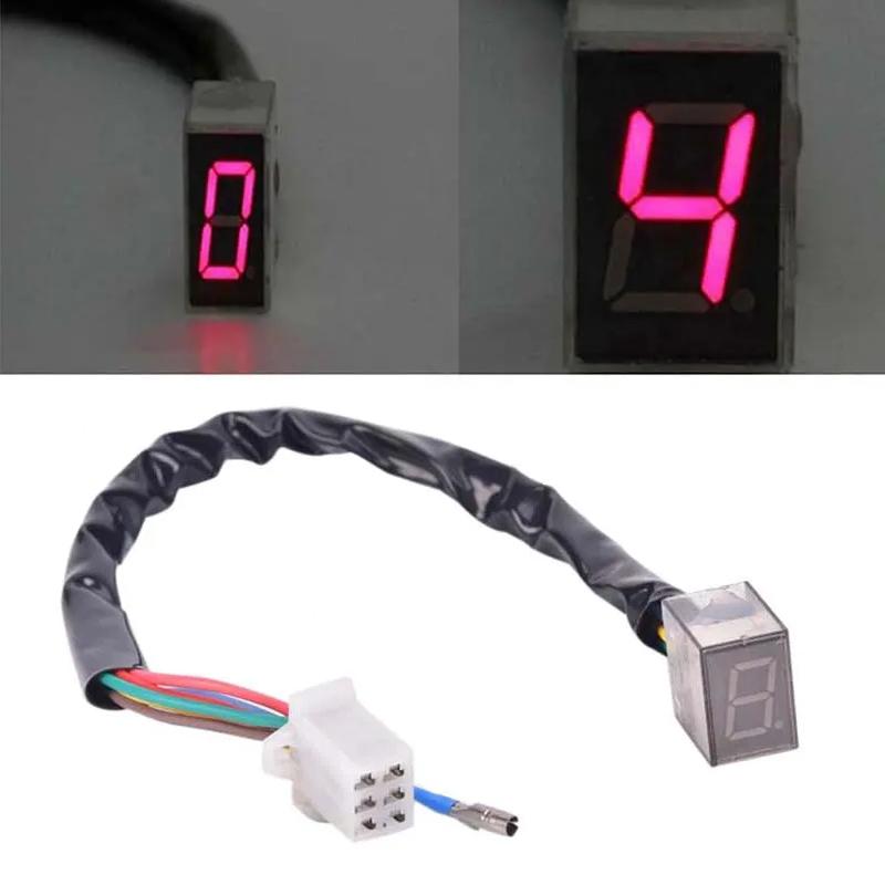 1 PC Universal 5 Gears Motorcycle LED Digital Gear Indicator Motorcycle Display Shift Lever Sensor