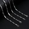 Rhombus Chain Necklace for Men and Women Stainless Steel Minimalist Pendant Jewelry
