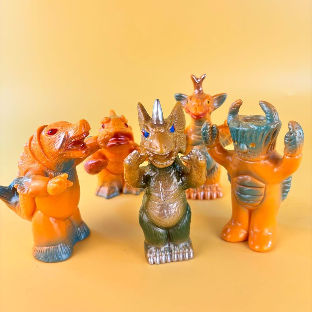 

[USED] Marusan Marupape Happy Friends 5 Soft Vinyl Figures Dragirus and others