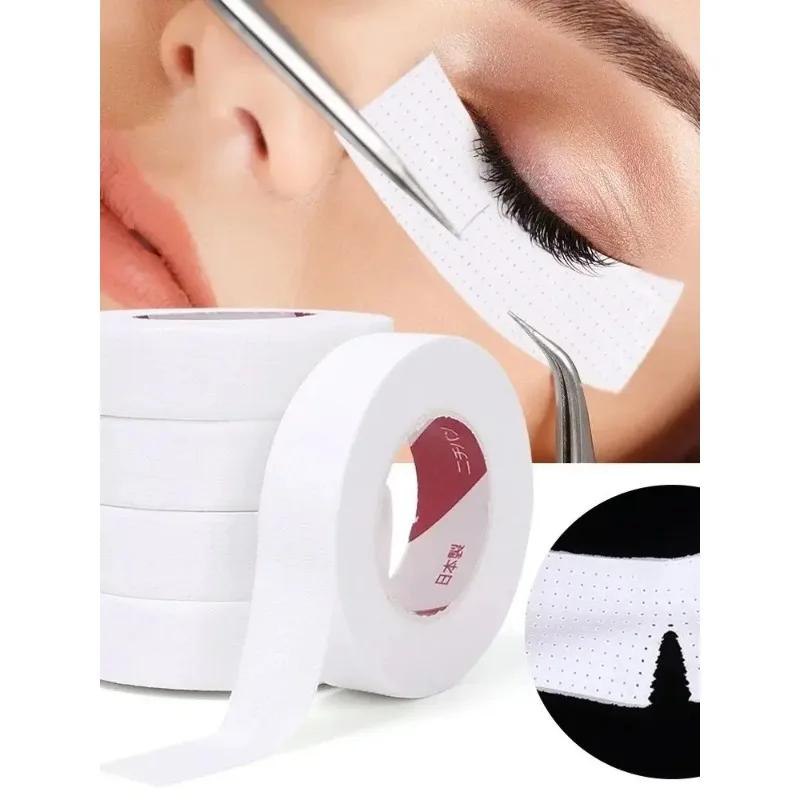 6 Rolls Japanese Insulating Tape for Eyelash Extension Lint Free Under Eye Pads Breathable Non-woven Tape Paper Eyelash Patch