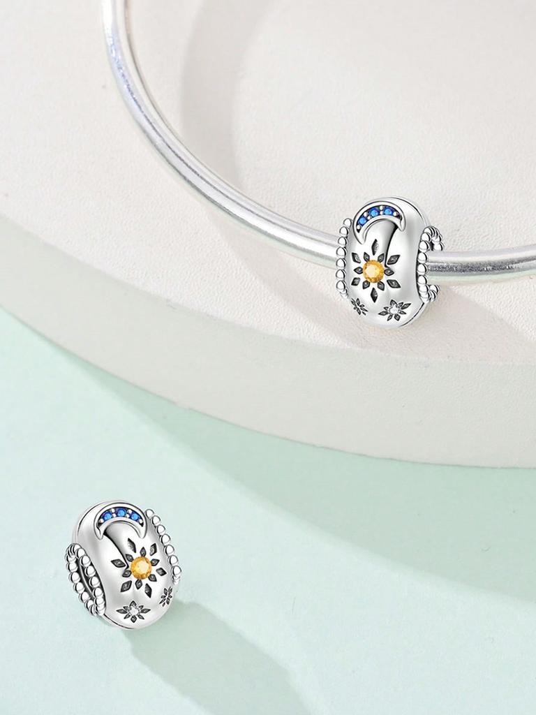 Charms Plata Flower Bowclips And Spacers Beads For Charmsoriginales Bracelet Beads Jewellery Making Women'S Gift