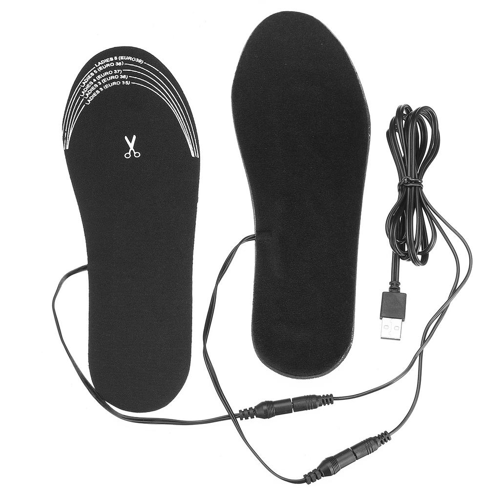 Electric Heated Shoes Insoles Socks Charging Winter USB Warming B5Q9 Electric Heated Shoes Insoles Socks Charging Winter USB Warming B5Q9