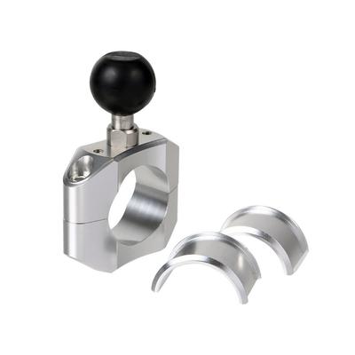 Base Mount Part C4 Pipe Clamp Base Silver Ball Size 1 Inch [REC-MOUNT25] (C Part) 1-1/8inch (28.6mm)/1.25inch (31.8mm) [RM25-C4] (25.0mm-25.4mm)