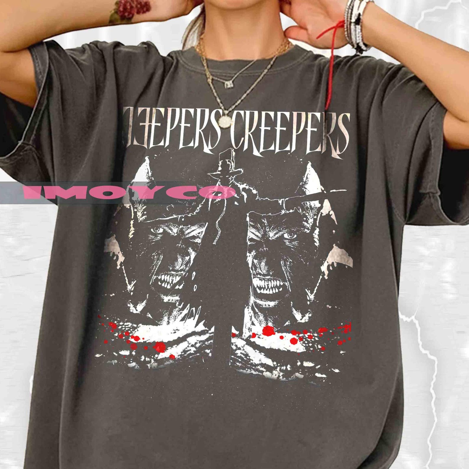 Jeepers Creepers Movie T-Shirt – Retro Horror Film Tee 4XL