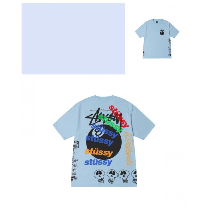 Mens Loose Fit Cotton Blend Short Sleeve T-Shirt With Cartoon Print Breathable Casual Tee Teens Adults