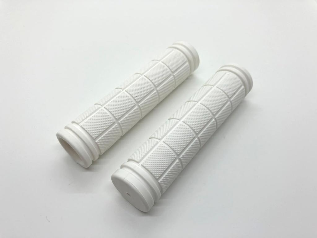 Beatus Basic Pattern Bicycle Handle Grip Universal (White)
