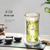 Ge Bei Tang Crane Gold & Silver Double-Layer Glass Tea Cup