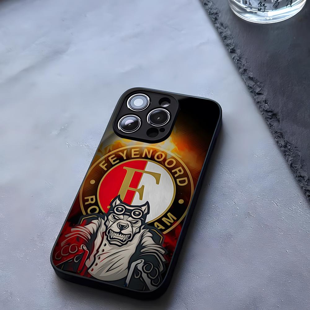 F-FeyenoordS Football Club Phone Case Tempered Glass For IPhone 17 13 14 16 12 15 11 Pro Max Plus Mini X XR SE2020 Coque
