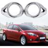 Nebelscheinwerferblende für Ford Focus 2012 2013 Paar Frontstoßstange Nebelscheinwerfer Zierring Halterung Chrom für Ford Focus 2012 2013 2014 2014