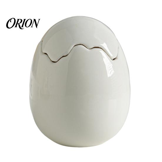 Tabletop Art Piece Ceramic Eggshell Candle Holder for Scented Candles, Candles Container, Minimalist Ornament Home Decor Centerpiece Atmospheric