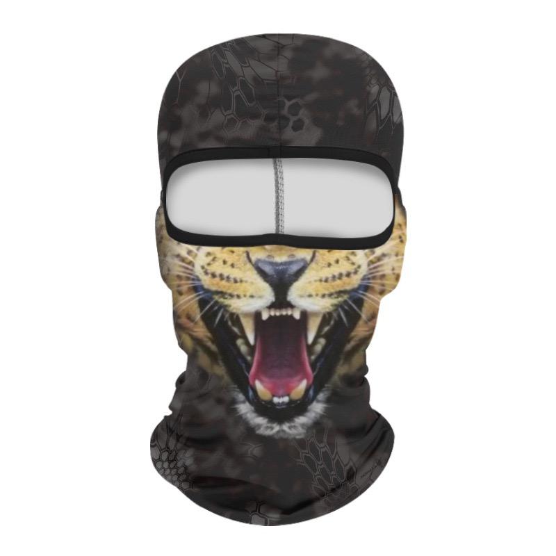 Skull Print Balaclava Face Mask, Ice Silk Cooling Breathable Sun Protection Full Face Cover for Cycling Running Hiking Outdoor Sports