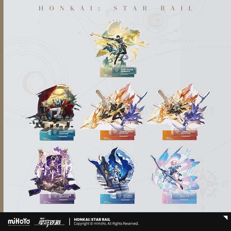 Sunsyea Honkai Star Rail Official Merch miHoYo Original Authentic The Preservation Path Acrylic Stand Keychain Badge Aventurine