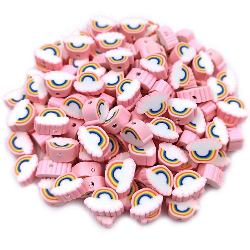 

Creative Loose Beads Pendant DIY For Necklace Bracelet Jewelry Making 20Pcs 8*10mm Soft Clay Wholesale
