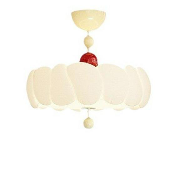 French Medieval Style Cream Ceiling Lamp for Master Bedroom & Children's Study - Full Spectrum Eye Protection