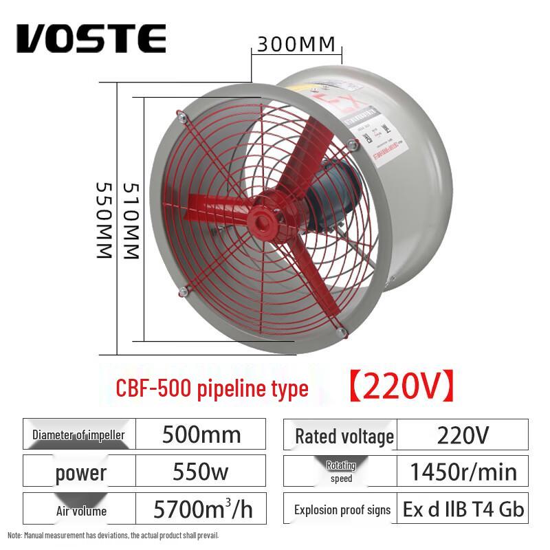 VOSTE CBF Explosion-Proof Axial Flow Fan 550mm