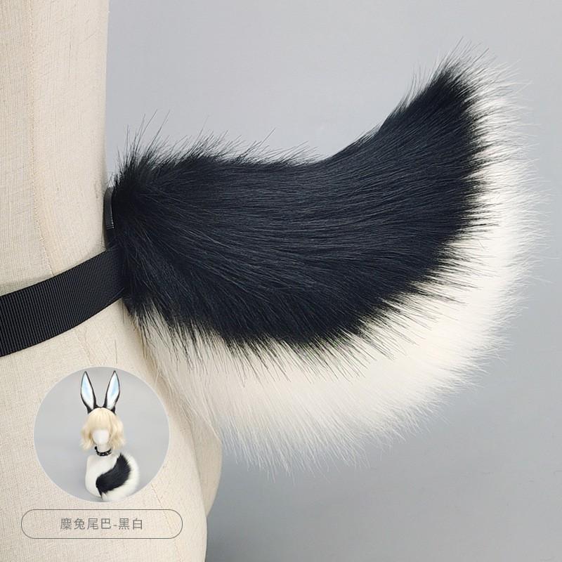Anime Bunny Ear Headband With Tail Accessory Set Cosplay Easter Costume Party Adult