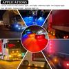 10Pcs Led Side Marker Lights 12v 24v Trailer Trucks Car Warning Lamp Clearance Signal Strobe Light Waterproof Oval Amber Lamp