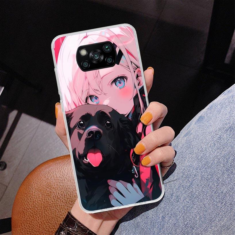 Cute Anime Ins Girls Animal Cat Phone Case For Xiaomi Poco X7 X6 X5 Pro F7 Ultra Redmi 15C 15 13C 13 12C 12 10 10A 10C 9 9A 9C 9