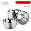Jingbeier 304 Edelstahl doppelwandige isolierte Schalen (10er-Pack)