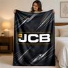 JCB Print Flannel Blanket Cozy Lightweight Plush Throw Blanket For Bed Sofa Household Use
