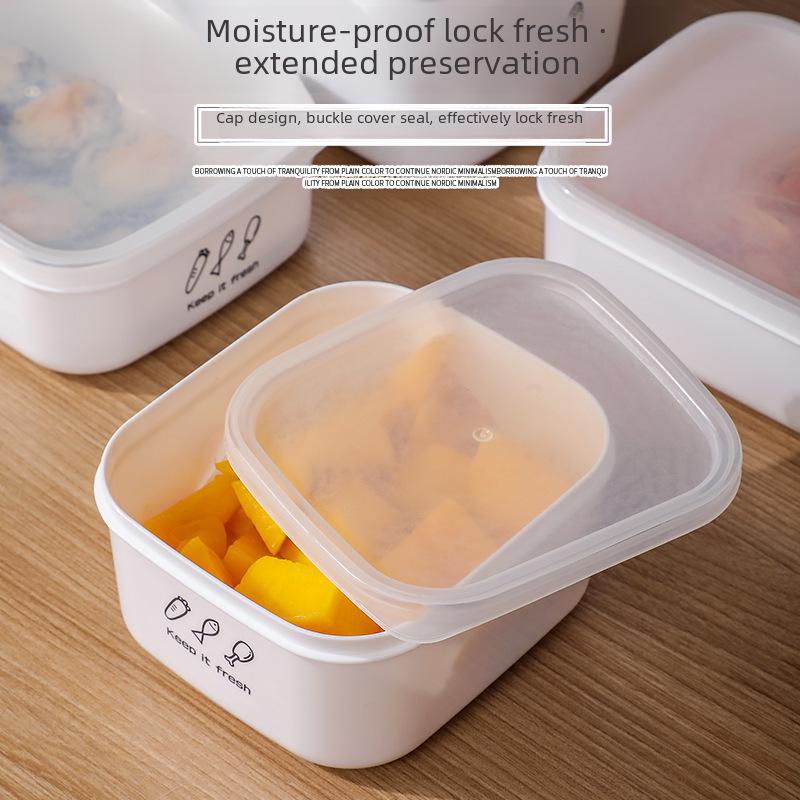 Thickened Fresh-Keeping Storage: Sealed Plastic Box for Refrigerator and Microwave Use